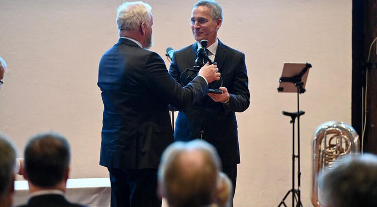 NATO Secretary General Jens Stoltenberg was awarded the Sønsteby prize